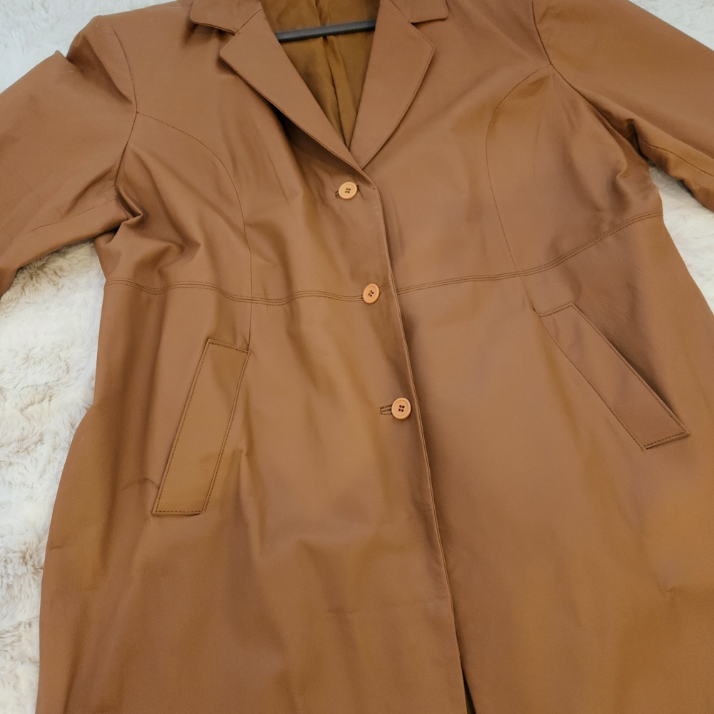 Newport News Tan Trench 48 Inch Coat In Excellent Condition. - Picture 7 of 16
